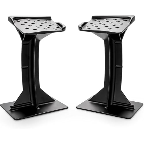 Black Boar ATV Rear Lounger Foot Pedestal - Durable Powder-Coated Cast Aluminum Design & Perforated Surface for Firm Foot Hold - Mounts to Most ATV Footboards - 8-3/8” (H) x 4” (W) - Set of 2 (66017)