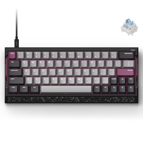 IQUNIX (�C�N�C�b�N�X) EV63 �z�[�����ʃQ�[�~���O�L�[�{�[�h 60% | Magnetic X Ultra�X�C�b�` 0.01mm ���s�b�h�g���K�[ 0.125ms ���C�e���V�[ 8kHz �|�[�����O ���߉\�ȍ쓮 �A���~�j�E���� FPS(�o�C