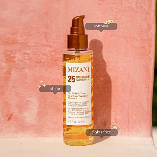 Mizani 25 Miracle Nourishing Oil | Lightweight, Nourishing Hair Oil | Leaves Hair Soft And Manageable | Fights Frizz | With Coconut Oil | For All Hair Types | 4.2 Fl Oz #TOP7