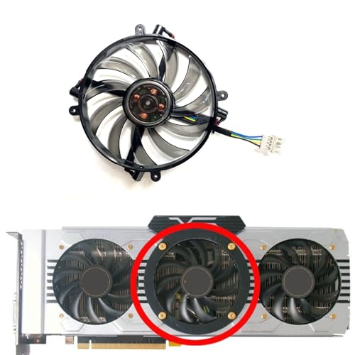 Ventilador FD7010H12D central con disipación silenciosa para Manli GeForce GTX 1070ti Gallardo