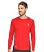 U.S. Polo Assn. Men's Performance 1/2 Zip Mock Neck Top, Engine Red, Large