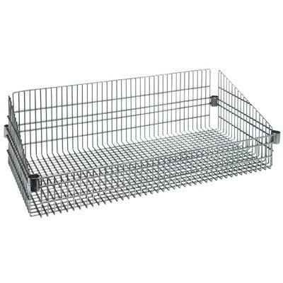 Wire Shelving Chrome Post Basket 24 X 36