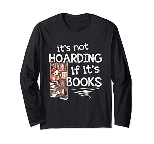 Its Not Hoarding If Its Books - Book Lovers Day Pun Art Manga Larga
