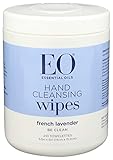 EO Hand Cleansing Natural Fiber Wipes, Lavender, 210 Wipes