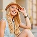 Fesciory Leather Wrap Bracelets for Women, Boho Leopard Multi-Layer Crystal Beads Cuff Bracelet Jewelry (Boho Braid(Brown))