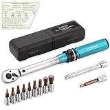 YESKING 1/4-inch Drive Click Torque Wrench Set, 72-tooth Dual-Direction Adjustable Torque Wrench wit
