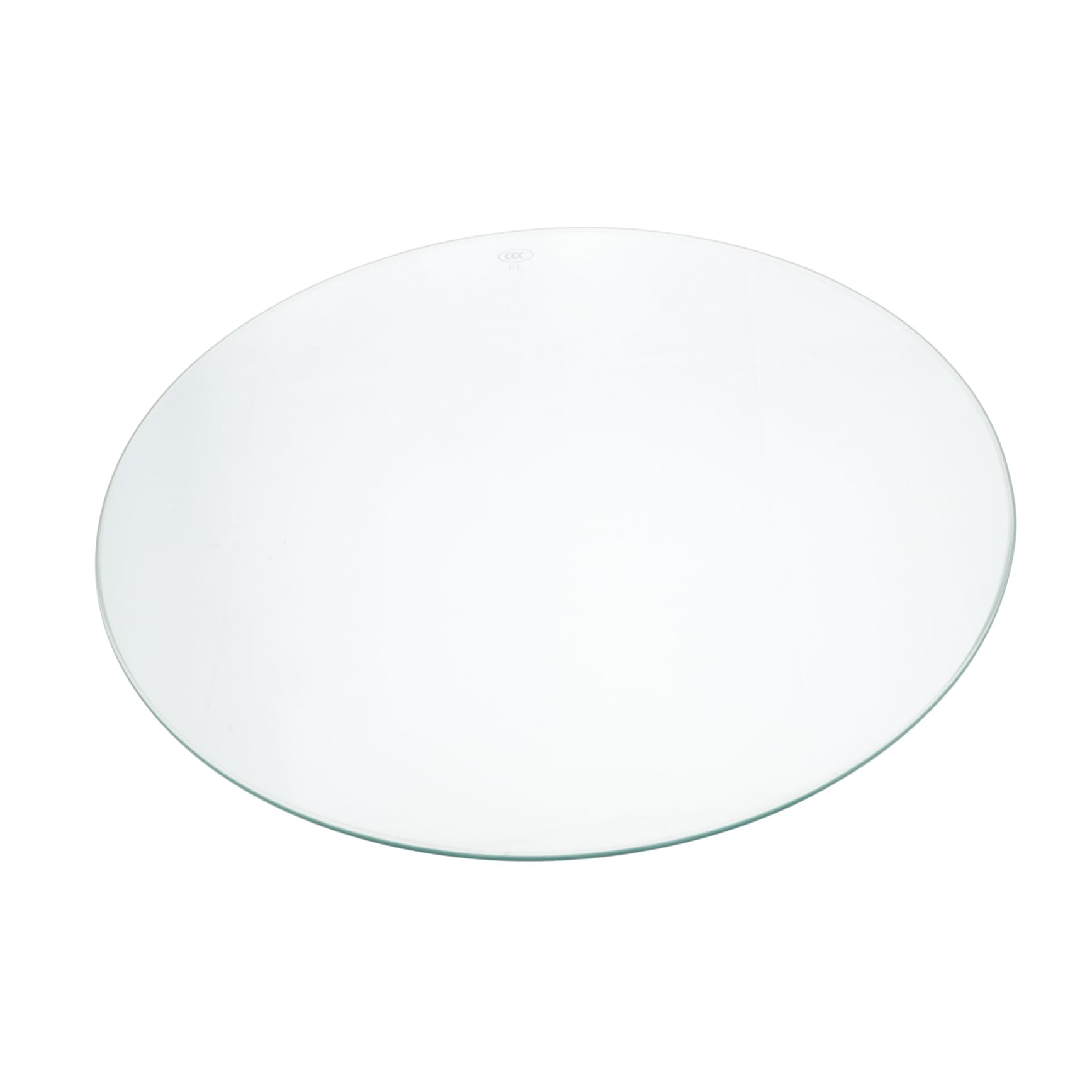 ibasenice Thickened Round Glass Coffee Table Small Glass Dining Table Elegant Round Shape for Living
