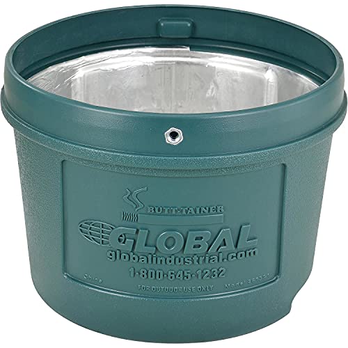 image for Global Industrial Green Outdoor Ashtray - 1-1/2 Gallon, 1-1/2 Gallon C