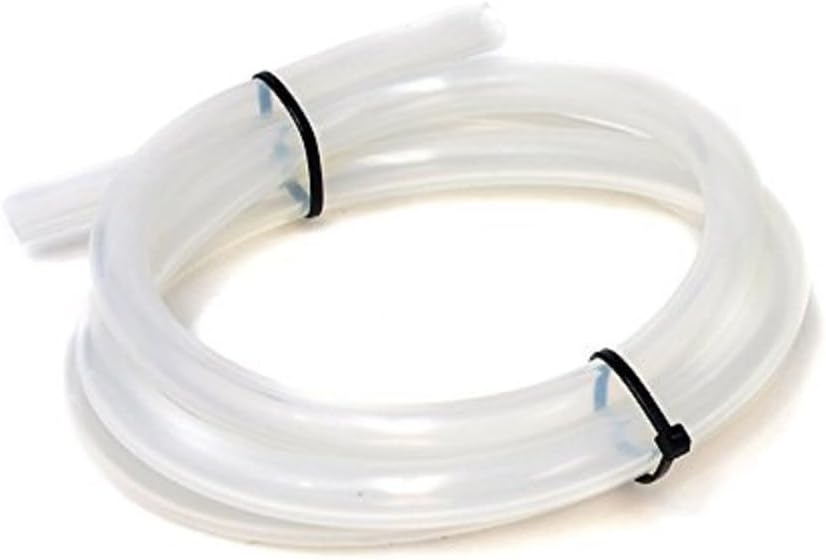 HPS HTSVH6-CLEARx10 Clear 10' Length High Temperature Silicone Vacuum Tubing Hose (60 psi Maxium Pressure, 1/4" ID)