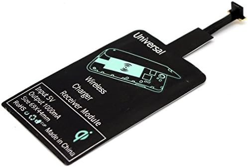 SUPVIN® Universal Qi Wireless Charging Receiver Wireless Charger Receiver Film for Micro-usb of All Android Mobile - Narrow-interface Up