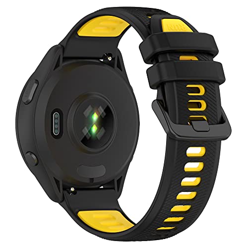 Image of Fit for Garmin Forerunner 265S 255S Watch Bands, 18mm Quick Release Durable Silicone Replacement Bands Wristbands Straps Bracelet Fit for Garmin Vivoactive 4S /Vivomove 3S /Venu 2S