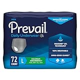 Prevail Proven | Large Pull-Up | Men's Incontinence Protective Underwear | Maximum Absorbency |18 Count (Pack of 4)