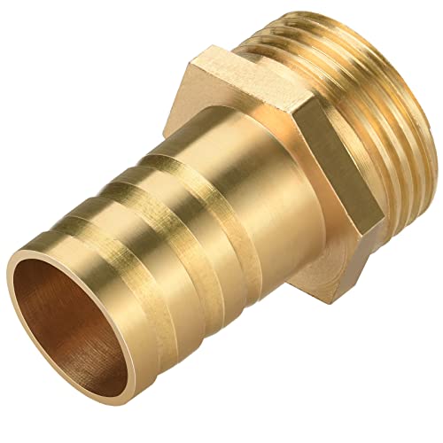 oumuik Boquilla de manguera, conexión roscada de 3/4' AG x 3/4', latón, conexión de manguera diesel