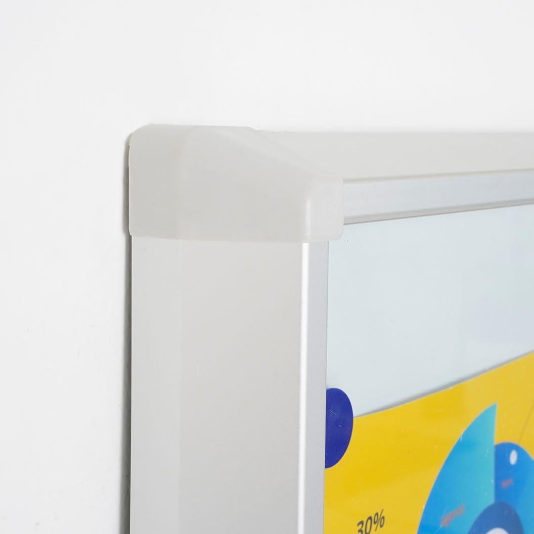 Danieli Store | Tablón Magnético de Pared para Interiores en Aluminio con Puertas Correderas de Vidrio Templado de Seguridad ESG para Oficina y Edificio Residencial. Cerradura con Llaves. (12xA4)