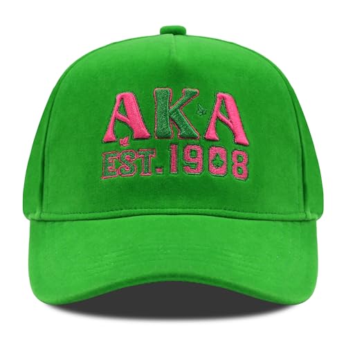 Gorra Beisbol 3D Bordada Ajustable Rosa Verde miniatura 3