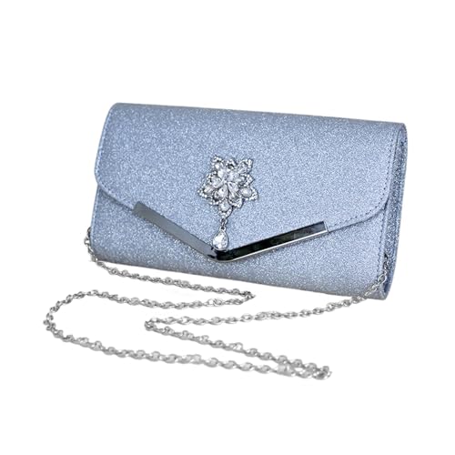 Bolso de mano para mujer: bolso de noche ligero con correa de cadena, accesorio de elegante y duradero | Perfecto para cenas al aire libre, viajes de negocios, eventos especiales, viajes