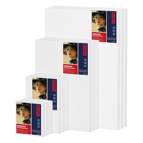 Lienzos para pintar listos para usar, paneles con imprimación que no absorben de más 2