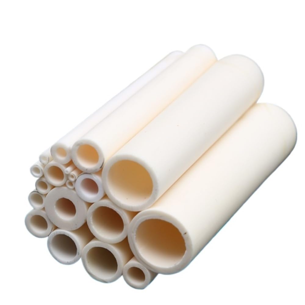 4 tubos cerámicos de alúmina de 100 mm: tubos huecos de combustión resistentes a altas temperaturas for aplicaciones eléctricas.(5x8x100mm)