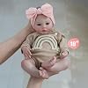 Muñeca Bebé Reborn Realista WOOROY - Bebé Niña Recién Nacida de 18 Pulgadas, Muñeca Realista con Cuerpo Suave Ponderado, Set de Regalo Reborn para Niños de 3 Años 4
