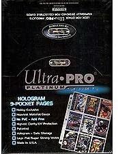 Ultra Pro BLUE Baseball Card Notebook (3 Inch D-Ring Binder) and a Sealed Box of 9 Pocket Storage Sheets (100 Pages)