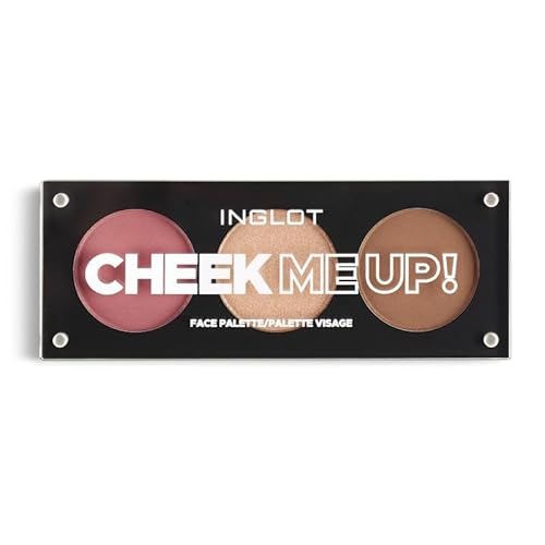Inglot Face Palette Illuminante, Bronzer E Blush Colore Cheek Me Up! 7 G - 4