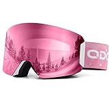 Vista de Claridad Superior: la claridad óptica le ayuda a ver todos los terrenos de nieve diferentes al esquiar o hacer snowboard. Menos distorsión y un ligero tinte ayudan a identificar la zanja y la obstrucción en los senderos. Visión periférica máxima (más de 180 grados), no se perderá a los esquiadores a su lado. Es una buena opción tanto para hombres como para mujeres.