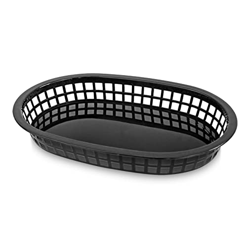 New Star Foodservice 44041 Fast Food Baskets, 10.5 X 7 Inch, Set Of 12, Black #TOP1