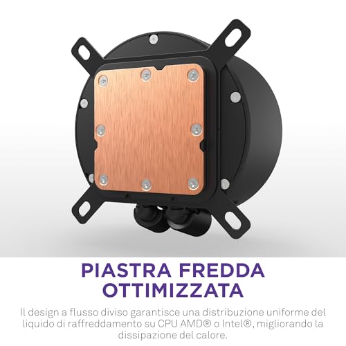 Kraken Elite 360 RGB - AIO CPU Liquid Cooler - 360mm Radiator - F360 RGB Core Fan - Customizable 2.72" IPS LCD Turbine Pump - Intel® LGA 1700, 1200/115X, 1851 - AMD® AM5, AM4 - Black - Sistema di raffreddamento - Immagine 9