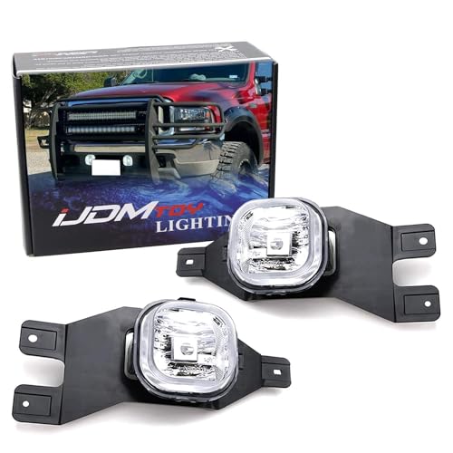 Kit de Luz Antiniebla iJDMTOY con Lente Transparente y Bombillas Halógenas 9145