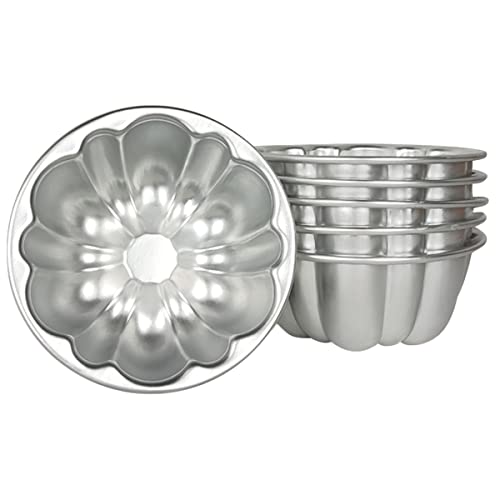 Weilan Cup Cake Molds Aluminum Molds for Jello Pudding Pan Cupcake Muffin Cups Cake Tartlets Nonstick for Steaming and Baking