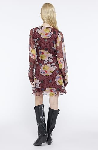 Image of Women's Odilia Dress in Oxblood Multi