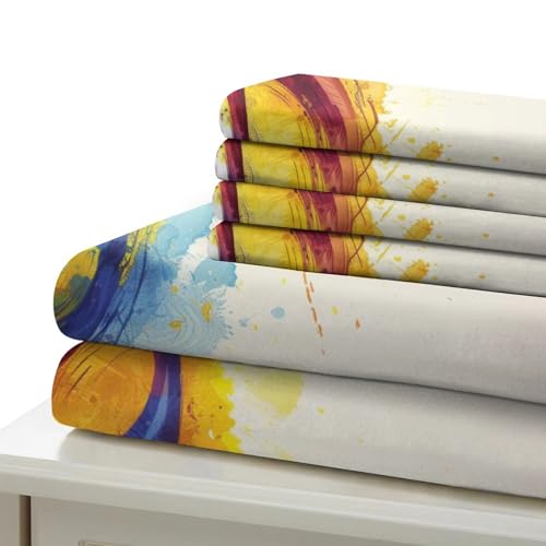 Housse de couette 3D imprimé musique 220x240 parure de lit douce - 6