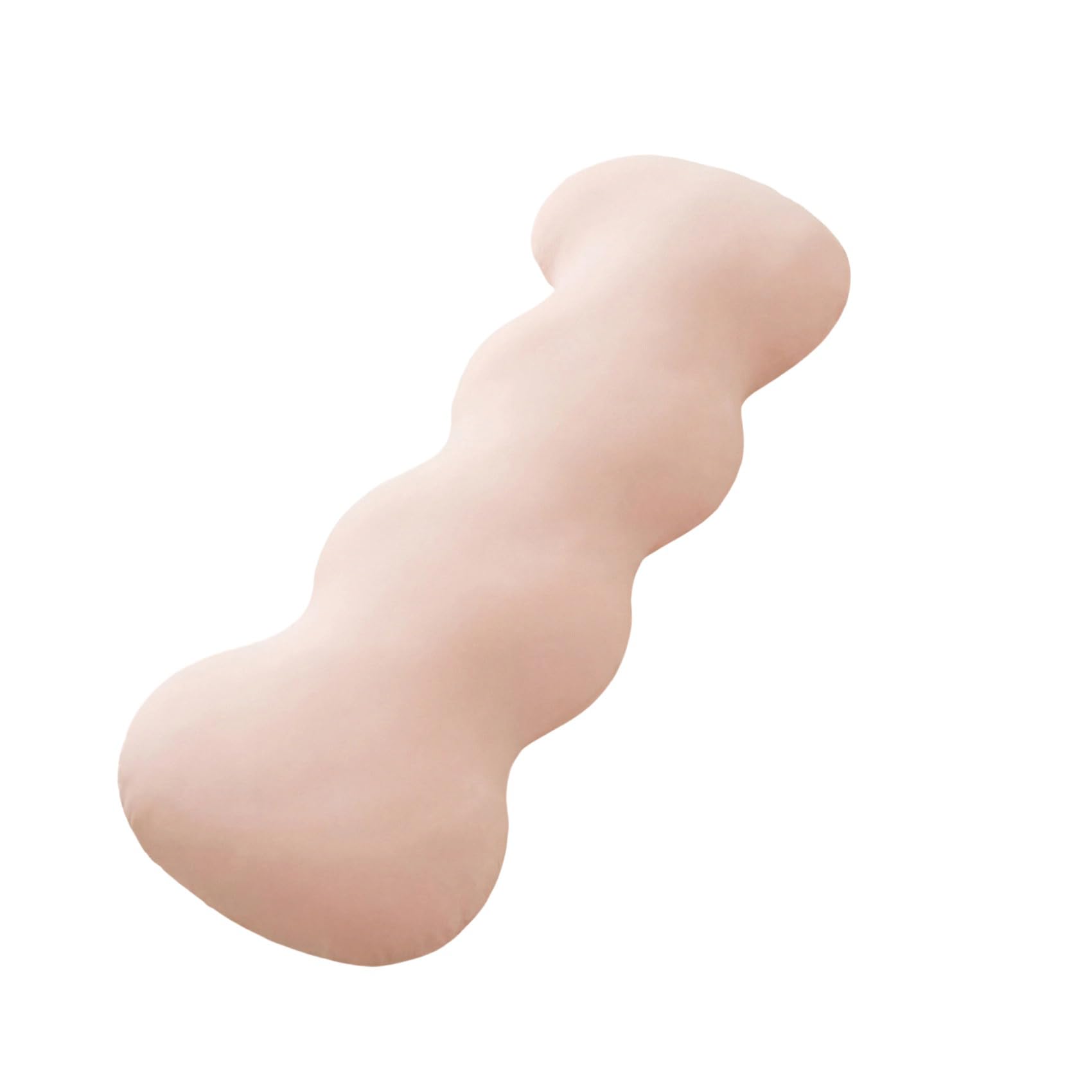 Kaeltsyn Lightweight Cooling Body Pillow Soft PP Cotton Filling Long with Washable Ice Silk Cover for Side Ventilation Comfort