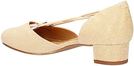 J. Renee Women's Charolette Pump, Gold, 9 Wide | Image 4