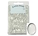 Rockin Beads Brand, 58 Clear Glass Dome Tile Cabochon Clear 25x18mm 1x3/4 Inch Non-calibrated Oval