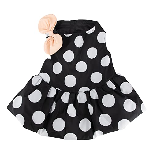 Christian Siriano New York Black Polka Dot Bubble Hem Dress For Dogs, Xs #TOP30