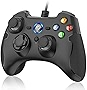 EasySMX Wired Gaming Controller,PC Game Controller Joystick with Dual-Vibration Turbo and Trigger Buttons for Windows PC/ PS3/ Android TV Box/Tesla(Black)
