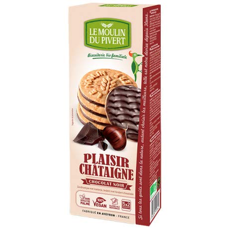 Moulin Pivert Plaisir Châtaignes au Chocolat Noir 130 g
