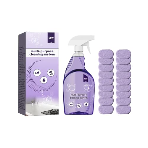 Nuroclean Spray Concentrated Cleaning Tablets, Powerful Stubborn Stains RemoverMulti-Surface Cleaner