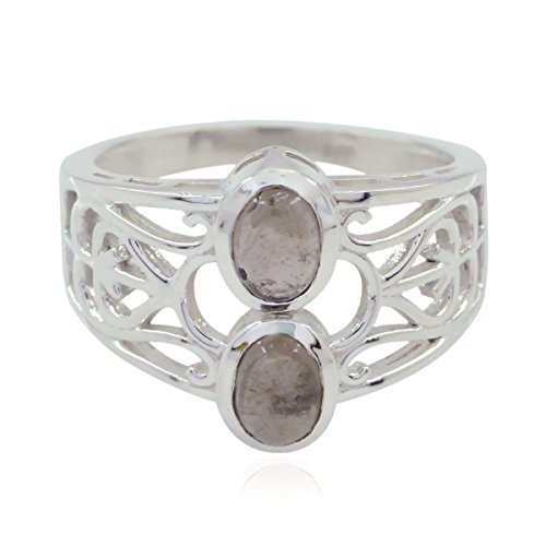 Bijoux personnalisés bague de mariage en argent et pierre de couleur pour garçons et filles