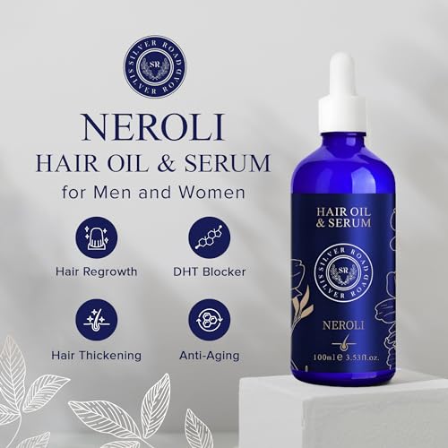 Silver Road - Neroli Hair Oil & Serum, 27 Naturally Derived Ingredients for Unisex Hair Growth, Hair Thickening, Hair Styling & Much More, 100 ml - Image 3