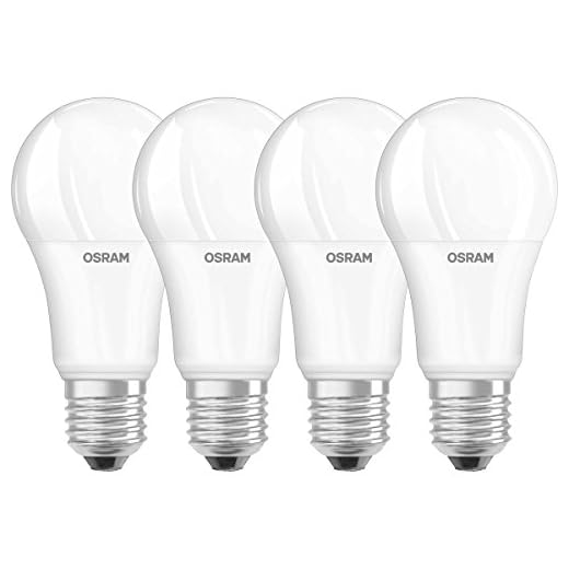 Osram LED SuperStar Classic A Lampe, in Kolbenform mit E27-Sockel, dimmbar, Ersetzt 100 Watt, Matt, Warmweiß - 2700 Kelvin, 4er-Pack
