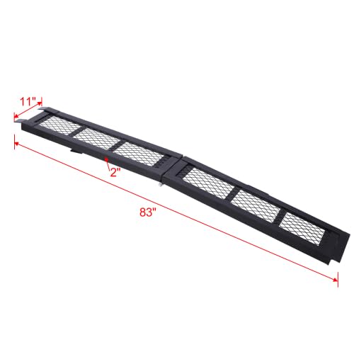 Rampa de carga LuckyNote 80" de acero, 500 lb de capacidad, plegable miniatura 2
