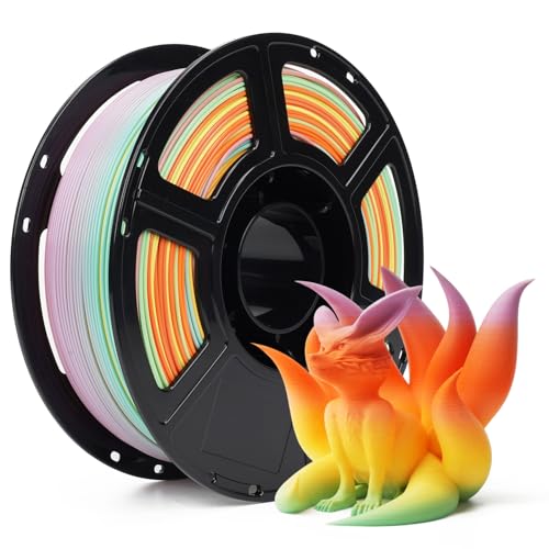 Image of FLASHFORGE Rapid PLA Gradient Rainbow Filament Summer Reverie, Transform Colors Smoothly & Fast, High Speed PLA 3D Printer Filament, Experience Exceptional Performance with 500mm /s Fast Printing