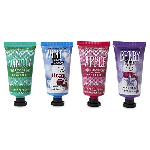 Hand Cream Lotion Bath and Body Lotions Gift Set for Women - Travel Size Scented Hand Cream Sets - Mini Lotion with Festive Holiday Scents - 1.69 Ounces, 4 Pack - Feelin Frosty