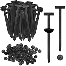 100-PCS Nylon Universal Cable Tie Buckle, Heavy Duty Self-Locking Nylon Zip & Zip Ties Heavy Duty,Multipurpose Plastic Cable Ties - Ideal for Auto Repair, Wire Bundling,Home, Office