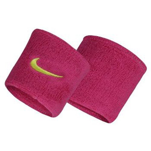 Munhequeira Pequena Swoosh Wristband 2 Unid, Único, Rosa Pink