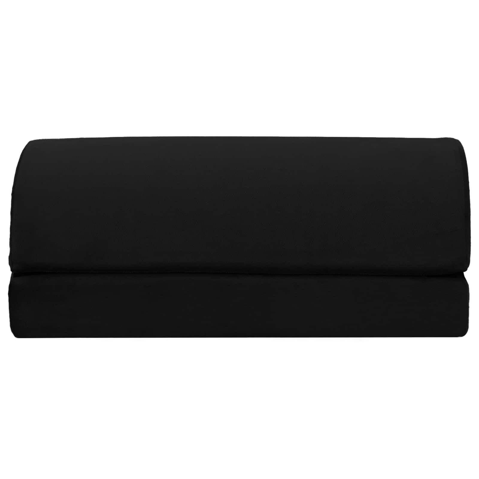 Cuscino poggiapiedi, nero, 44 x 29 x 17 cm, in schiuma PU con morbido rivestimento in velluto, ergonomico, traspirante, per ufficio e soggiorno, leggero, facile da pulire, superficie opaca