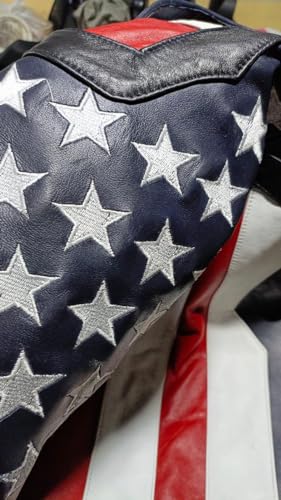 Real Leather Jacket Inspired by American Flag4