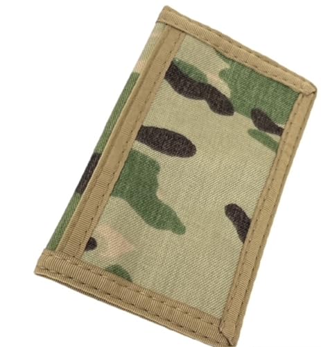 Minimalist Front Pocket Slim Wallet/Inside Keyring Lanyard Attachable / 76PL-V2 (Multi-Cam)